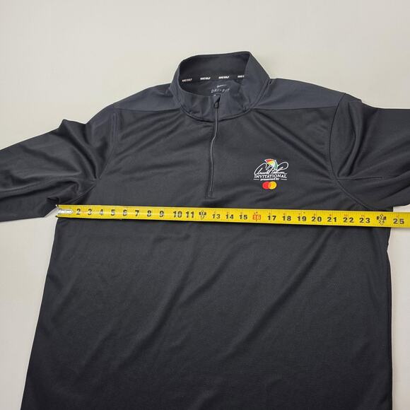 Nike Golf Dri-Fit Pullover Mens XL Black Arnold Palmer Invitational Quarter Zip - Picture 6 of 11